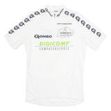 GONSO Cycling Mens Jersey White 1/4 Zip M