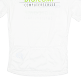 GONSO Cycling Mens Jersey White 1/4 Zip M