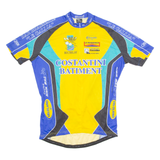 DIFFU SPORT Cycling Mens Jersey Yellow 1/4 Zip 3XL