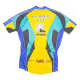 DIFFU SPORT Cycling Mens Jersey Yellow 1/4 Zip 3XL