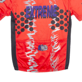 BRUNEX Cycling Mens Jersey Red 90s 1/4 Zip S