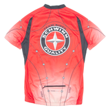 SCHWINN Cycling Mens Jersey Red 1/4 Zip M
