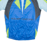 CRANE Cycling Mens Jersey Blue 1/4 Zip L