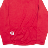 GONSO Cycling Mens Jersey Red Long Sleeve 1/4 Zip L