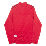 GONSO Cycling Mens Jersey Red Long Sleeve 1/4 Zip L