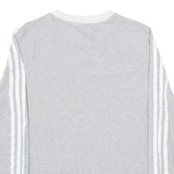 ADIDAS Womens T-Shirt Grey Long Sleeve UK 10