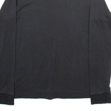 TOMMY HILFIGER Mens T-Shirt Black Long Sleeve S