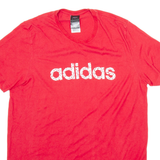 ADIDAS Mens T-Shirt Red L
