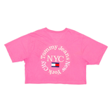 TOMMY HILFIGER Crop Womens T-Shirt Pink XL