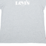 LEVI'S Womens T-Shirt Grey L