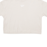 REEBOK Crop Womens T-Shirt Beige M