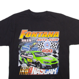 Nascar Fontana Auto Club 400 Mens T-Shirt Black USA S
