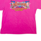 GILDAN Racing Mens T-Shirt Pink USA XL