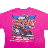 GILDAN Racing Mens T-Shirt Pink USA XL