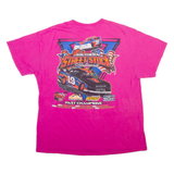 GILDAN Racing Mens T-Shirt Pink USA XL