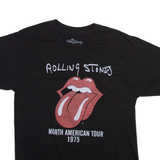THE ROLLING STONES Mens Band T-Shirt Black M