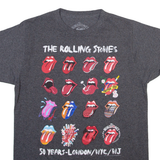 THE ROLLING STONES Womens Band T-Shirt Grey M