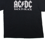 AC/DC Mens Band T-Shirt Black 2XL