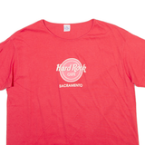 HARD ROCK CAFE Sacramento Mens T-Shirt Red USA L