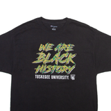 CHAMPION Tuskegee University We Are Black History Mens T-Shirt Black USA XL