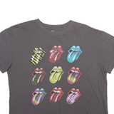 THE ROLLING STONES Mens Band T-Shirt Grey L