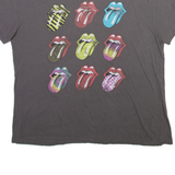 THE ROLLING STONES Mens Band T-Shirt Grey L