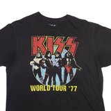 KISS Mens Band T-Shirt Black L