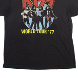 KISS Mens Band T-Shirt Black L