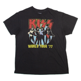 KISS Mens Band T-Shirt Black L