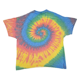 COLOURTONE Curacao Dutch Caribbean Mens Tie Dye T-Shirt Red 2XL