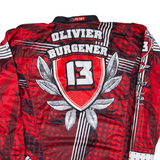 BALLISTIX Mens Jersey Red Long Sleeve USA V-Neck 2XL