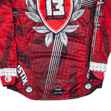 BALLISTIX Mens Jersey Red Long Sleeve USA V-Neck 2XL