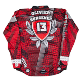 BALLISTIX Mens Jersey Red Long Sleeve USA V-Neck 2XL