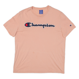 CHAMPION Womens T-Shirt Pink M