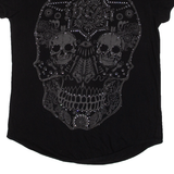 Skulls Womens T-Shirt Black S