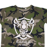 Skull Mens T-Shirt Green M