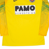 NIKE Juventus Goalkeeper Mens Football Shirt Jersey Yellow Long Sleeve L