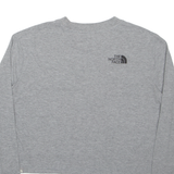 THE NORTH FACE Cropped Womens T-Shirt Grey Long Sleeve M