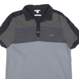 CALVIN KLEIN Slim Fit Mens Polo Shirt Grey S