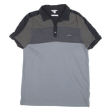 CALVIN KLEIN Slim Fit Mens Polo Shirt Grey S