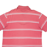 TOMMY HILFIGER Mens Polo Shirt Pink Striped XL