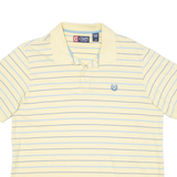 CHAPS Mens Polo Shirt Yellow Striped L
