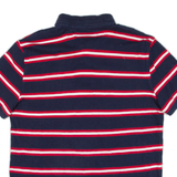 TOMMY HILFIGER Mens Polo Shirt Blue Striped L