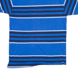 TOMMY HILFIGER Mens Polo Shirt Blue Striped L