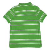 TOMMY HILFIGER Mens Polo Shirt Green Striped M