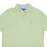 TOMMY HILFIGER Custom Fit Mens Polo Shirt Green L