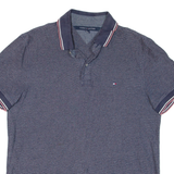 TOMMY HILFIGER Mens Polo Shirt Blue L
