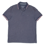 TOMMY HILFIGER Mens Polo Shirt Blue L
