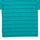 NAUTICA Mens Polo Shirt Blue Striped L