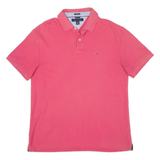TOMMY HILFIGER Mens Polo Shirt Pink XL
